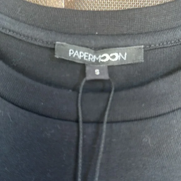 NWT Papermoon black corset tee, size small - Picture 7 of 8